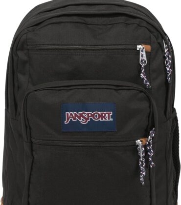 JanSport Cool Backpack, with 15-inch Laptop Sleeve - Large Computer Bag Rucksack with 2 Compartments, Ergonomic Straps, Black